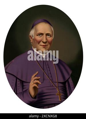 Porträt von Papst Pius IX (1792-1878) geboren Giovanni Maria Mastai-Ferretti. Vom 19. Jahrhundert Stockfoto