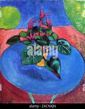 Henri Matisse (1869-1954) Französische Schule Cyclamen violett Purple Cyclamen 1911 Öl auf Leinwand (73 x 60 cm) Privatsammlung Stockfoto