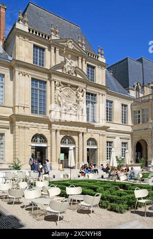 Frankreich, Region Ile de France, Paris 3. Arrondissement, Le Marais, rue des Francs-Bourgeois, Garten des Musée Carnavalet Stockfoto