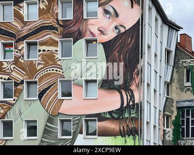 Street Art in Chemnitz Street Art in Chemnitz, 8.6.2024 *** Street Art in Chemnitz Street Art in Chemnitz, 8 6 2024 Stockfoto