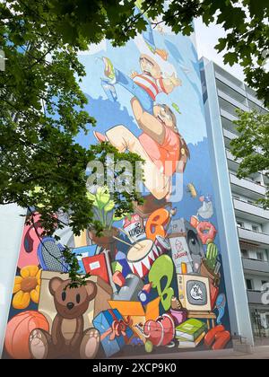 Street Art in Chemnitz Street Art in Chemnitz, 8.6.2024 *** Street Art in Chemnitz Street Art in Chemnitz, 8 6 2024 Stockfoto