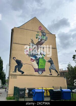 Street Art in Chemnitz Street Art in Chemnitz, 8.6.2024 *** Street Art in Chemnitz Street Art in Chemnitz, 8 6 2024 Stockfoto