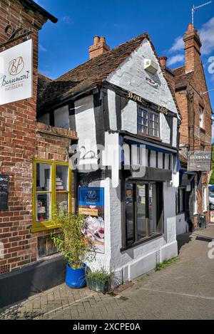 Schwarz-weißes Tudor-Gebäude, erbaut 1485, Sheep Street, Stratford upon Avon, England, Großbritannien. Stockfoto