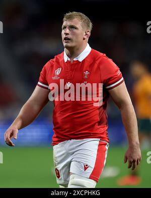 Aktenfoto vom 24.09.2023 von Jac Morgan. Wales wurde schwer verletzt, als Flanker Jac Morgan beim Testspiel am Samstag gegen Südafrika und bei der Sommertournee nach Australien ausgeschlossen war. Ausgabedatum: Dienstag, 18. Juni 2024. Stockfoto