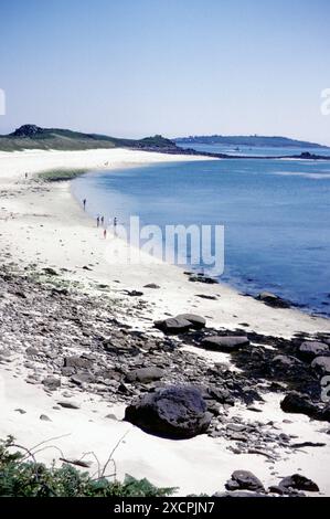 COAST TO COAST TRAVEL LIBRARY - VERWALTET VON PPL PHOTO AGENCY - COPYRIGHT RESERVIERT *** Lokaler Titel *** Appletree Bay, Tresco, Isles of Scilly. Stockfoto