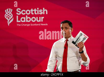 Edinburgh, Schottland, Großbritannien. Juni 2024. Anas Sarwar, der Vorsitzende der schottischen Labour Party, startet heute das Wahlprogramm der schottischen Labour General im Murrayfield-Stadion. Iain Masterton/Alamy Live News Stockfoto