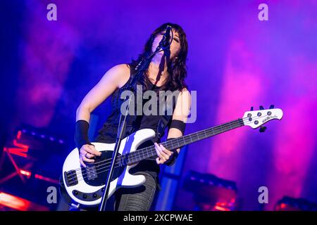 Italien, 12. Juni 2024 Evanescence Live im Fiera Milano Live, RHO - Mailand, © Luna La Chimia / Alamy Stockfoto