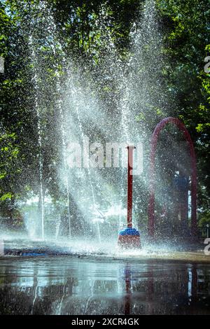 Abstrakte Wiedergabe Fontains Fotografie Stockfoto