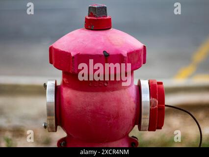 Nahaufnahme des Hydranten Stockfoto