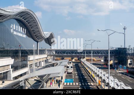 Miyagi, Japan - 1. Februar 2024: Sendai International Airport Stockfoto