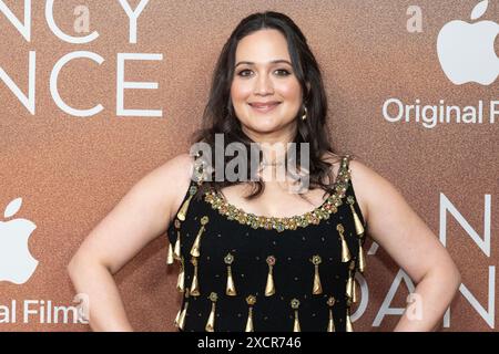 New York, Usa. Juni 2024. Lily Gladstone nimmt an der Premiere von „Fancy Dance“ von Apple Original Film im Directors Guild of America Theater in New York Teil (Foto: Lev Radin/Pacific Press) Credit: Pacific Press Media Production Corp./Alamy Live News Stockfoto