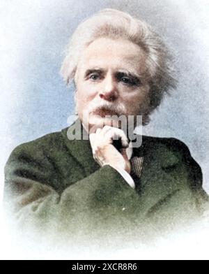 Edvard Hagerup Grieg (* 15. Juni 1843 bis 4. September 1907) war ein norwegischer Komponist der Romantik und Pianist. Als Komponist war Edvard Grieg fort Stockfoto