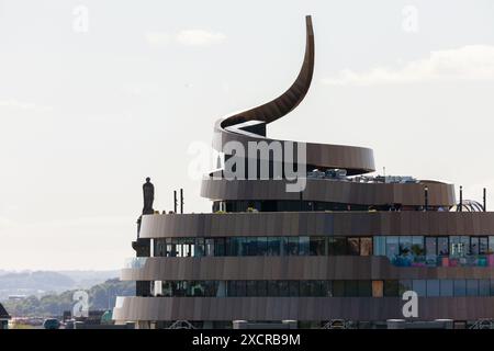 The Spiral of the W Hotel aus Calton Hill, Edinburgh Stockfoto