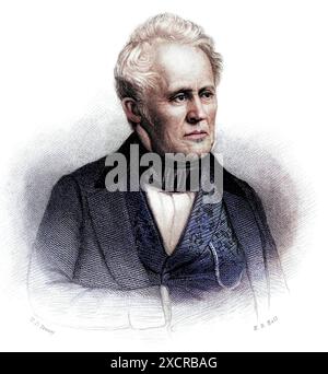 Benjamin Silliman, US-amerikanischer Chemiker Stockfoto