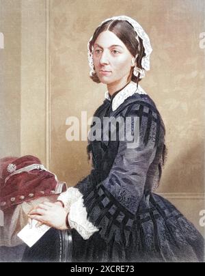 Florence Nightingale (1820-1910). Stockfoto