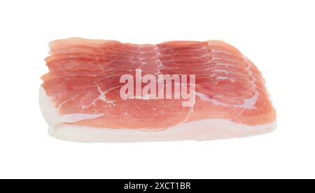 Frisch geschnittener ​​pork-Speck, isoliert auf weiß. Stockfoto