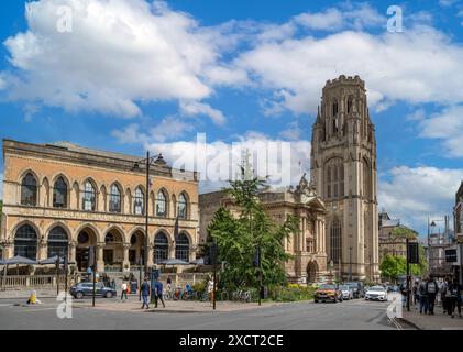 Das Wills Memorial Building, Queens Road, Clifton, Bristol, England, UK Stockfoto