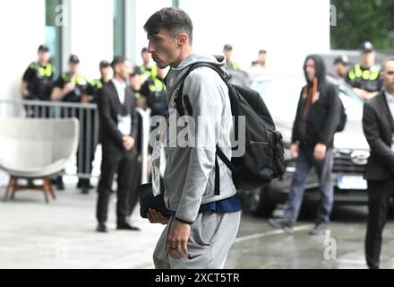 Hamburg, Deutschland. Juni 2024. Ante Budimir aus Kroatien Ankunft im Hotel in Hamburg am 18. Juni 2024. Foto: Marko Lukunic/PIXSELL Credit: Pixsell/Alamy Live News Stockfoto