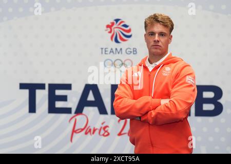 Gareth Furlong während einer Team GB Kitting-Out-Session für die Olympischen Spiele 2024 in Paris im Birmingham National Exhibition Centre. Bilddatum: Dienstag, 18. Juni 2024. Stockfoto