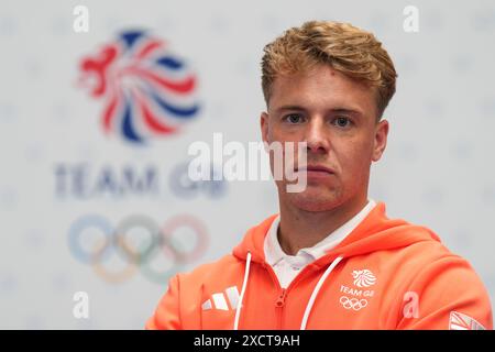 Gareth Furlong während einer Team GB Kitting-Out-Session für die Olympischen Spiele 2024 in Paris im Birmingham National Exhibition Centre. Bilddatum: Dienstag, 18. Juni 2024. Stockfoto