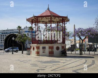 Ein Blick auf Coreto do Jardim Manuel Bivar in Faro, Portugal am 5. Juni 2024. Stockfoto