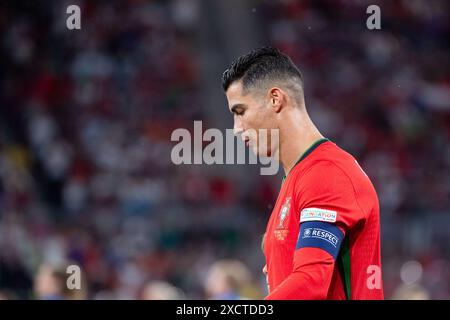 Cristiano Ronaldo (Portugal, #07), GER, Portugal (POR) vs Tschechische Republik (CZE), Fussball Europameisterschaft, UEFA EURO 2024, Gruppe F, 1. Spieltag, 18.06.2024 Foto: Eibner-Pressefoto/Michael Memmler Stockfoto