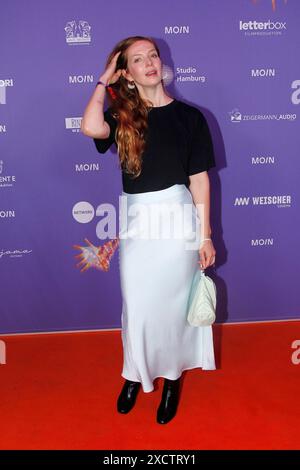 Pheline Roggan beim Moin Mittsommer Jahresempfang der Filmförderung von Hamburg und Schleswig-Holstein am 18.06.2024 in Hamburg. Stockfoto