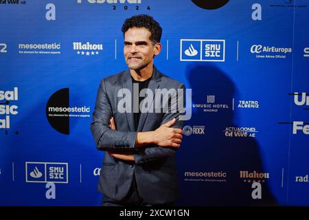 Albeniz Theater, Madrid, Spanien. Juni 2024. Universal Music Festival 2024. Konzert von Kiki Morente, Flamenco-Sänger. Kiki Morente ist der Sohn von Enrique Morente, einer internationalen Persönlichkeit des Flamenco-Gesangs. Fotoruf, Antonio Najarro, spanischer Tänzer und Choreograf. Ehemaliger Direktor des spanischen Balletts. Quelle: EnriquePSans/Alamy Live News Stockfoto