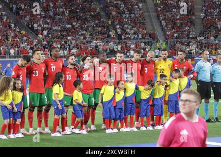 Leipzig, Deutschland, 18. Juni 2024. Portugal Nationalmannschaft im Spiel zwischen Portugal und Tschechien. Uefa Euro 2024 Deutschland. Gruppe F. Credit: Fabideciria/Alamy Live News Stockfoto