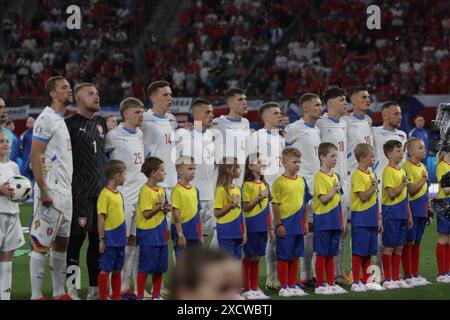 Leipzig, Deutschland, 18. Juni 2024. Tschechische Nationalmannschaft während des Spiels zwischen Portugal und Tschechien. Uefa Euro 2024 Deutschland. Gruppe F. Credit: Fabideciria/Alamy Live News Stockfoto