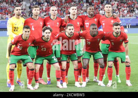 Leipzig, Deutschland, 18. Juni 2024. Portugal Nationalmannschaft im Spiel zwischen Portugal und Tschechien. Uefa Euro 2024 Deutschland. Gruppe F. Credit: Fabideciria/Alamy Live News Stockfoto