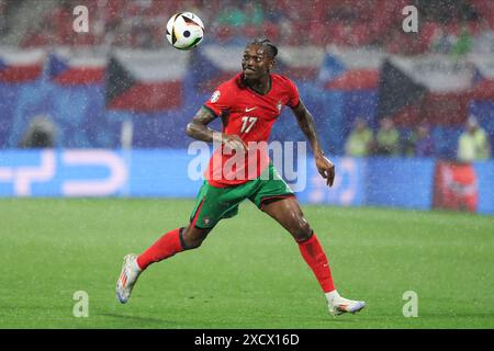 Hamburg, Deutschland. Juni 2024. Rafael Leão aus Portugal ist beim UEFA Euro 2024-Spiel zwischen Portugal und Tschechien am 18. Juni 2024 in der Red Bull Arena zu sehen (Endstand Portugal 2-1 Tschechische Republik). Credit: SOPA Images Limited/Alamy Live News Stockfoto