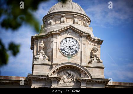 Manchester University NHS Foundation Trust Cobbett House Manchester Royal Infirmary, Oxford Rd, Manchester Uhrenturm Stockfoto