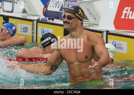 MANAUDOU Florent OK CN MARSEILLE Heat 100M FREESTYLE MÄNNER während der französischen Schwimmmeisterschaft 2024 am 18. Juni 2024 im Odyssée Aquatic Complex in Chartres, Frankreich - Foto Laurent Lairys / ABACAPRESS. KOM Stockfoto