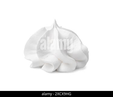 Ein köstlicher Meringue-Keks, isoliert auf weiß Stockfoto
