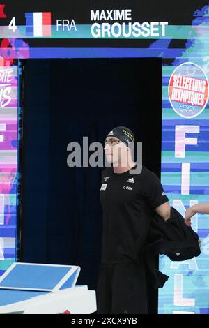 Chartres, Frankreich. Juni 2024. Maxime Grousset, 100 M Freestyle für Herren während der französischen Schwimmmeisterschaft 2024 am 18. Juni 2024 im Odyssée Aquatic Complex in Chartres, Frankreich - Foto Laurent Lairys/DPPI Credit: DPPI Media/Alamy Live News Stockfoto