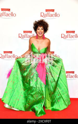 Khadra Sufi beim Raffaello Sommertag 2024 in der Orangerie Schloss Charlottenburg. Berlin, 18.06.2024 Stockfoto