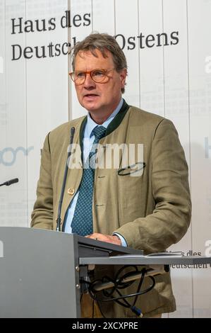 Muenchen, bei der Ausstellungseroeffnung Vertriebene 1939 im Haus des Deutschen Ostens spricht Prof. Dr. Andreas Otto Weber *** München, bei der Eröffnung der Ausstellung Expellees 1939 im Haus des Deutschen Ostens spricht Prof. Dr. Andreas Otto Weber Stockfoto