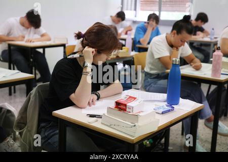 Brescia, Italien. Juni 2024. Esami di maturita all'Istituto Tecnico Itis, Brescia 19 giugno 2024. La Presse Riccardo Bortolotti Credit: LaPresse/Alamy Live News Stockfoto