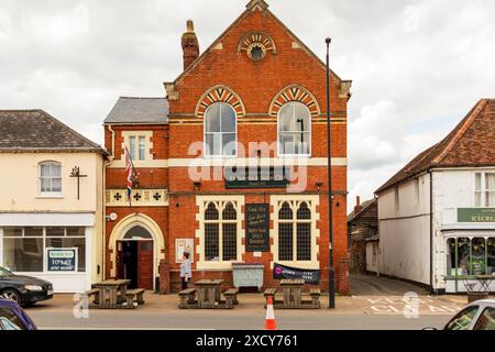 Social Club, Long Melford, Suffolk, England, Großbritannien Stockfoto