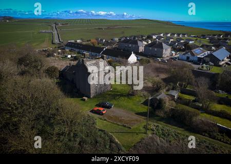 ISLE OF WHITHORN CASTLE, DUMFRIES UND GALLOWAY, SCHOTTLAND Stockfoto