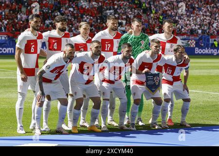 Hamburg, Deutschland. Juni 2024. HAMBURG, Volkspark Stadium, 19.06.2024, Fußball-Europameisterschaft Euro2024, Gruppenspiel Nr. 15 zwischen Kroatien und Albanien, Teamphoto Kroatien Credit: Pro Shots/Alamy Live News Stockfoto