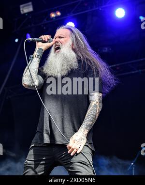 Kopenhagen, Dänemark. Juni 2024. Die US-Band Excel auf der Pandemonium-Bühne Mittwoch, 19. Juni 2024 beim Copenhell Rock and Metal Festival auf Refshaleoeen in Kopenhagen. (Foto: Torben Christensen/Scanpix 2024) Quelle: Ritzau/Alamy Live News Stockfoto