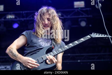 Kopenhagen, Dänemark. Juni 2024. Die US-Band Excel auf der Pandemonium-Bühne Mittwoch, 19. Juni 2024 beim Copenhell Rock and Metal Festival auf Refshaleoeen in Kopenhagen. (Foto: Torben Christensen/Scanpix 2024) Quelle: Ritzau/Alamy Live News Stockfoto