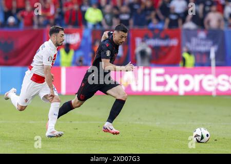 Hamburg, Deutschland. Juni 2024. HAMBURG, Volkspark Stadium, 19.06.2024, Fußball-Europameisterschaft Euro2024, Gruppenspiel Nr. 15 zwischen Kroatien und Albanien, Credit: Pro Shots/Alamy Live News Stockfoto