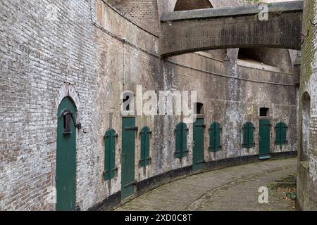 Festung Everdingen, Teil der Neuen niederländischen Wasserlinie, nahe dem Dorf Everdingen in der Provinz Utrecht. Stockfoto