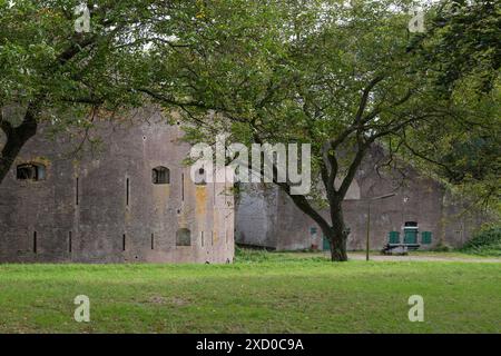 Festung Everdingen, Teil der Neuen niederländischen Wasserlinie, nahe dem Dorf Everdingen in der Provinz Utrecht. Stockfoto