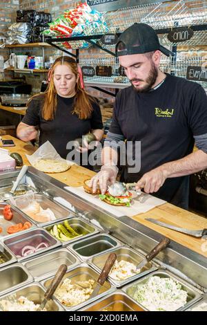 Miami Coral Gables Florida, getoastetes Bagelry & Deli, Restaurant Restaurants Dining Dining out, zwanglose Cafes, Bistros, Business Business Business Stockfoto
