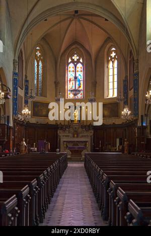 Cannes, Frankreich - 25. März 2019: Die Kirche unserer Lieben Frau der Hoffnung (französisch: Eglise Notre-Dame-d'Espérance) ist eine katholische Pfarrkirche, die unserem La gewidmet ist Stockfoto