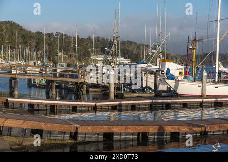 Das Boot liegt in Morro Bay, Kalifornien. Stockfoto